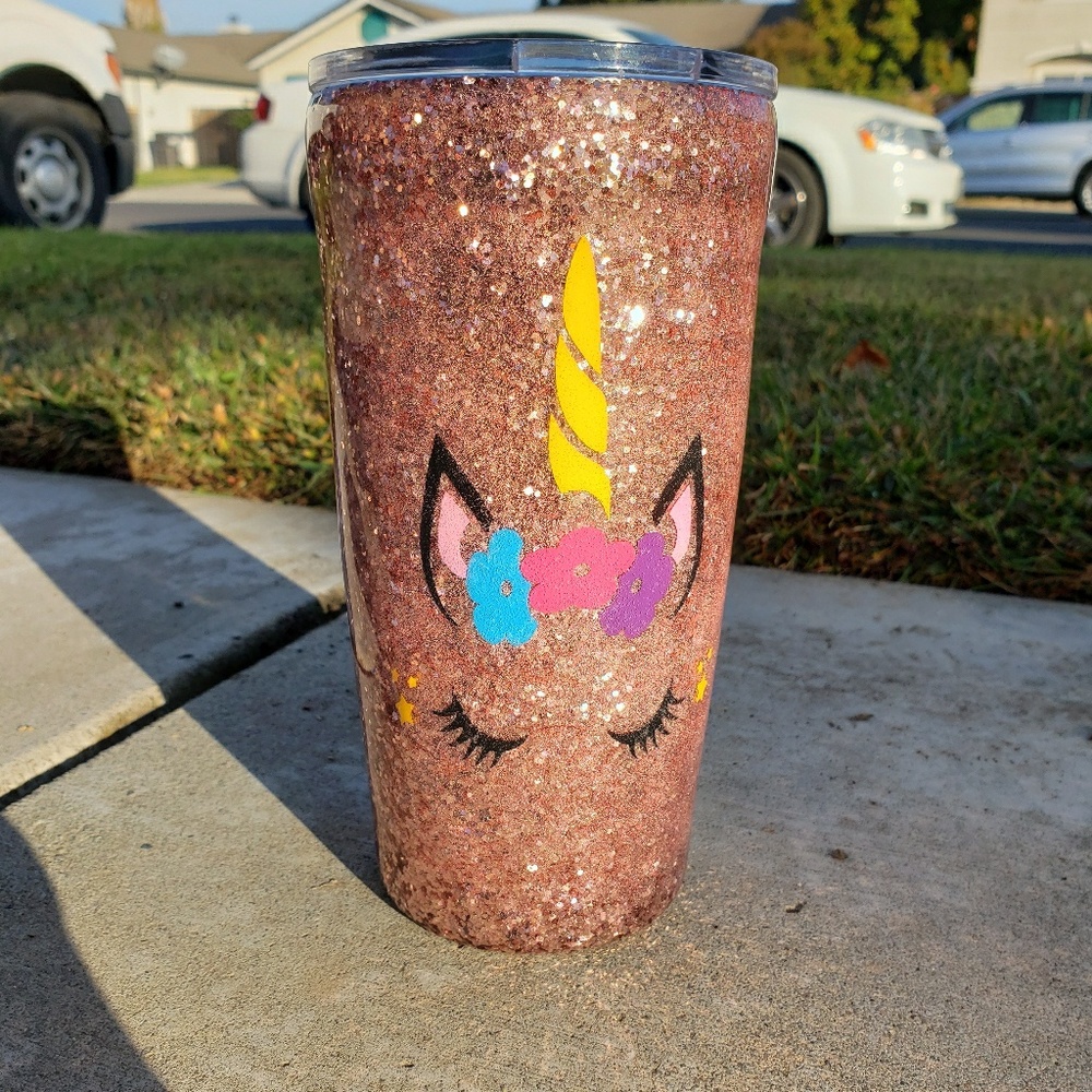 Custom made 20oz Unicorn Tumblers